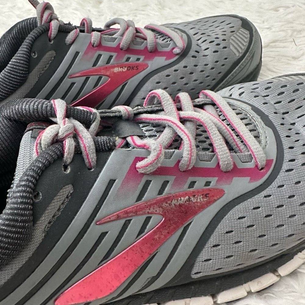 Brooks Ariel 18 Gray Pink Running Shoes Athletic Sneakers Women’s Size 10.5 M - Picture 10 of 10
